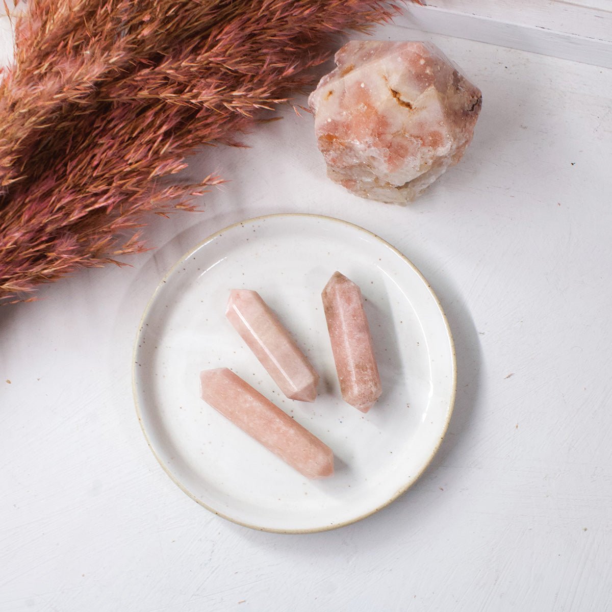 Pink Amethyst - Double Terminated Wands - Muse + Moonstone