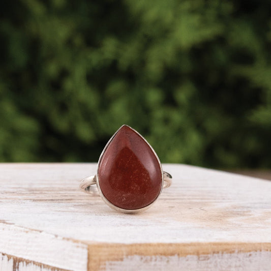 Red Jasper Ring - Unique 1 - Size 6 | Love + Lark - Muse + Moonstone