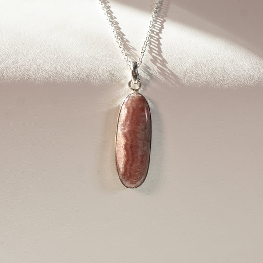 Unique Rhodochrosite Necklace #1 | Love + Lark