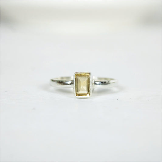 "Serendipity" Bezel Cut Citrine Ring | Love + Lark - Muse + Moonstone