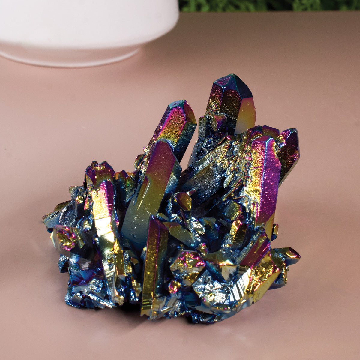 Titanium Aura Quartz - Unique Specimen 3 - Muse + Moonstone