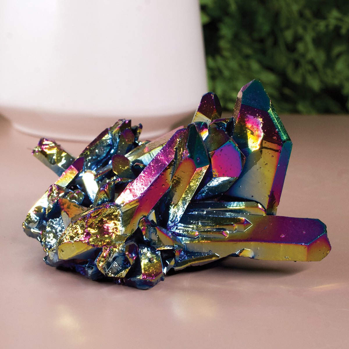 Titanium Aura Quartz - Unique Specimen 3 - Muse + Moonstone