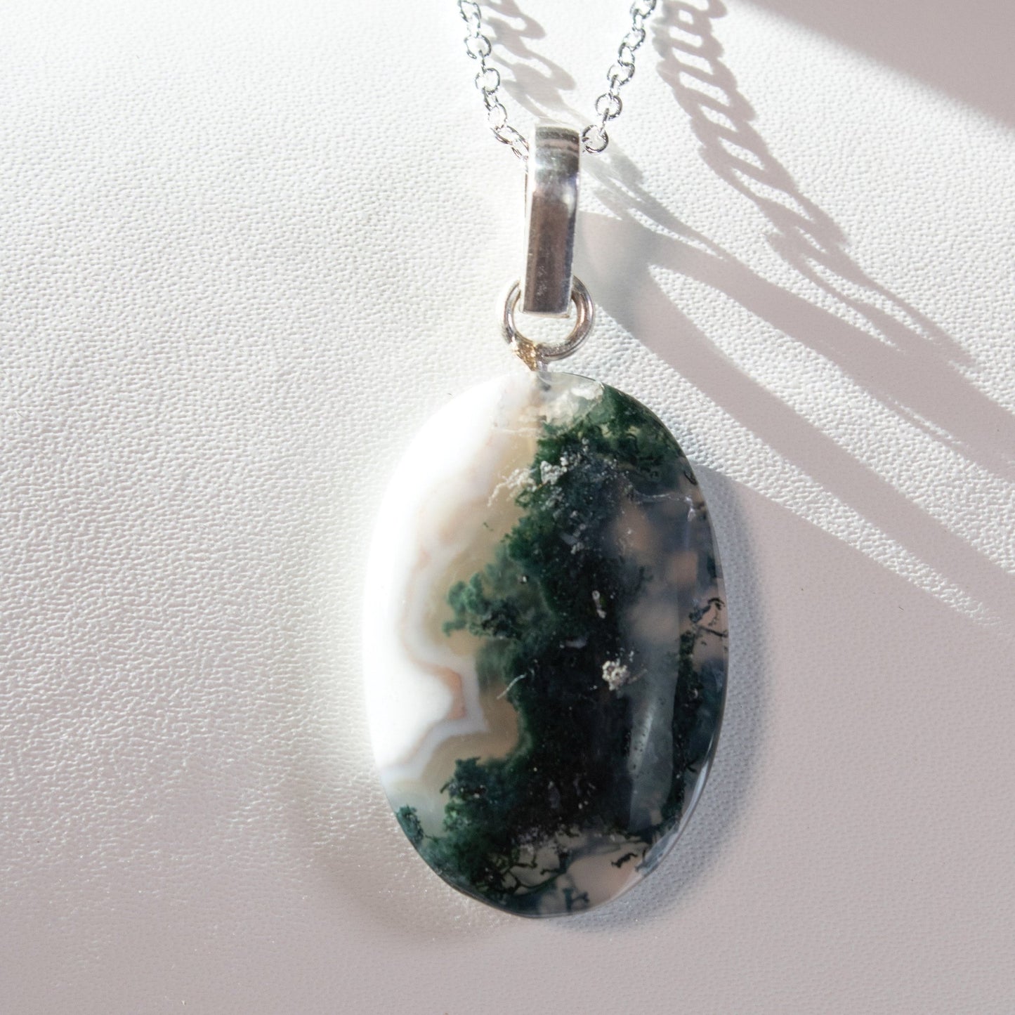 Unique Moss Agate Necklace 1 | Love + Lark - Muse + Moonstone
