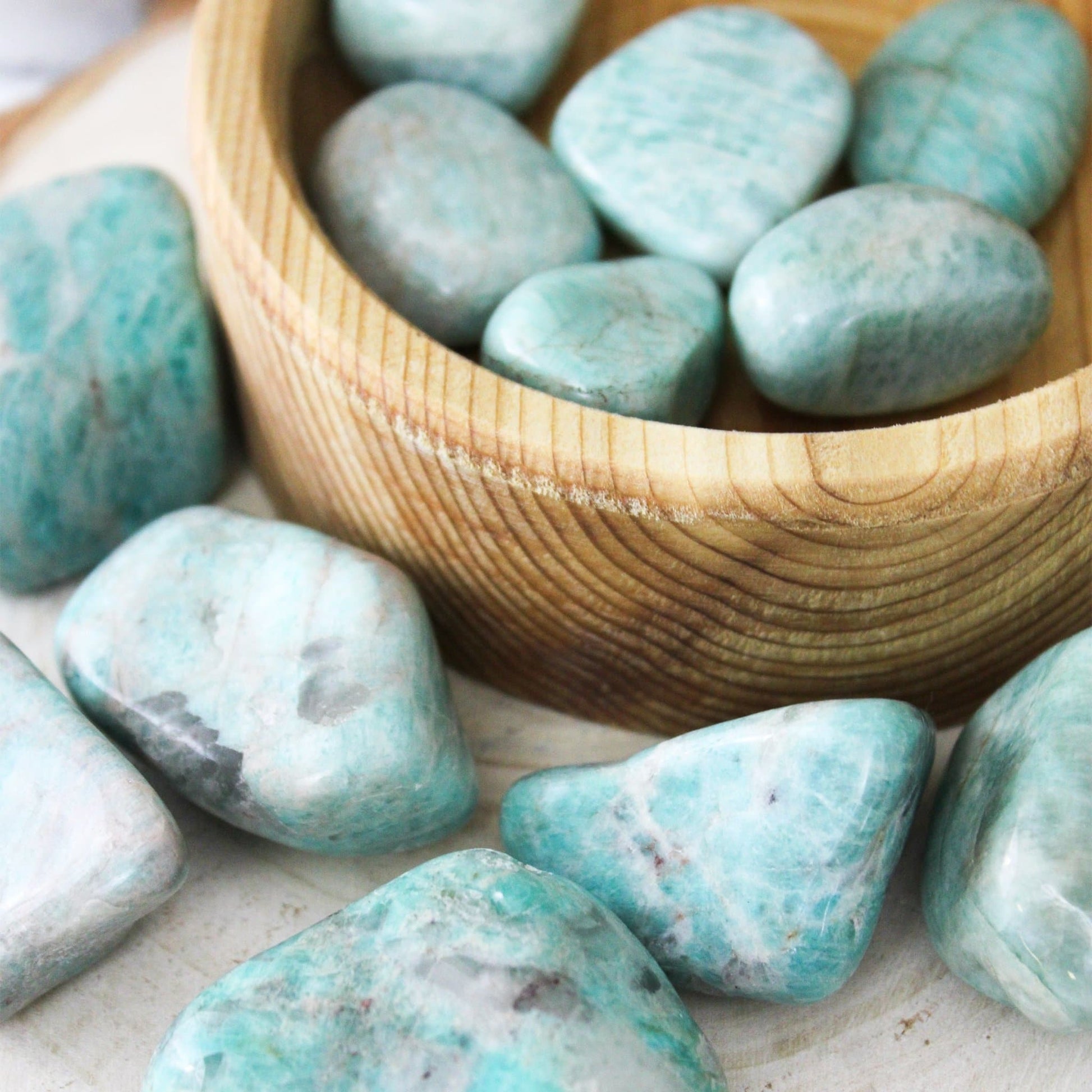 Amazonite - Brazilian - Tumbled - Muse + Moonstone