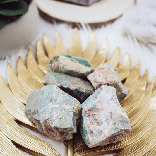 Amazonite - Rough - Muse + Moonstone