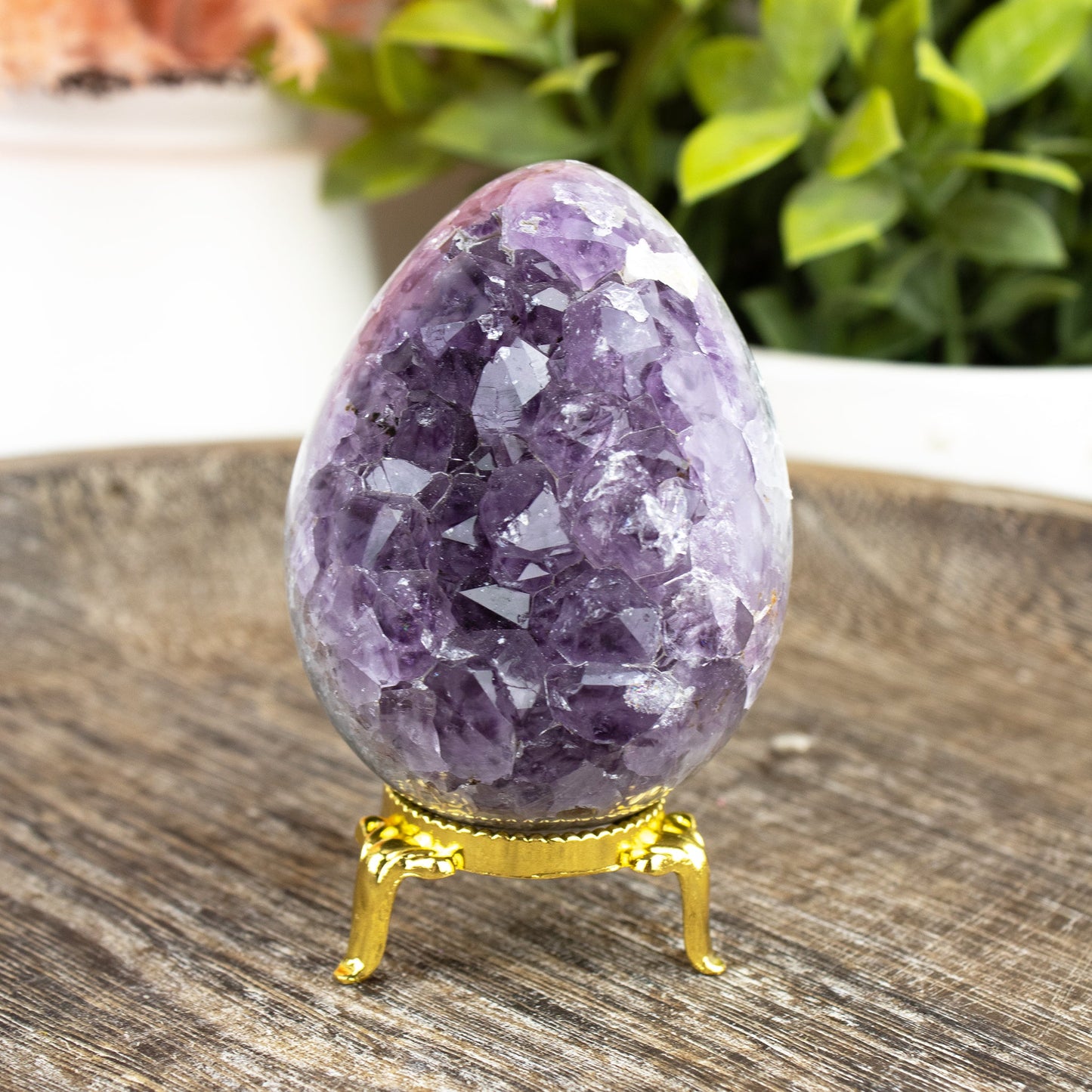 Amethyst Crystal Egg Geode - Unique Specimen #1 - Muse + Moonstone