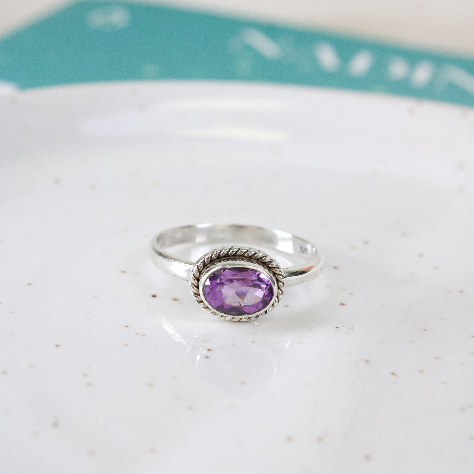 Amethyst Gemstone Ring - Oval Cut | Love + Lark - Muse + Moonstone