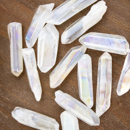 Angel Aura Quartz - Crystal Points - Muse + Moonstone