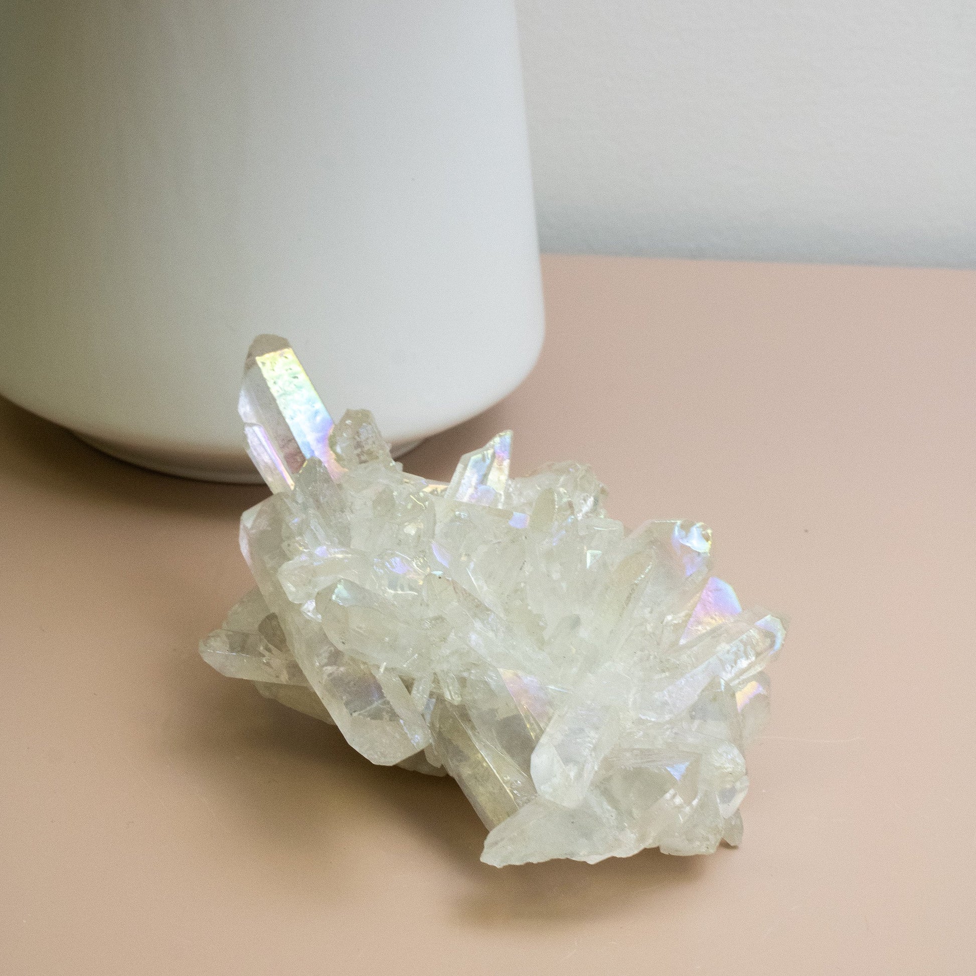 Angel Aura Quartz - Unique Specimen #4 - Muse + Moonstone