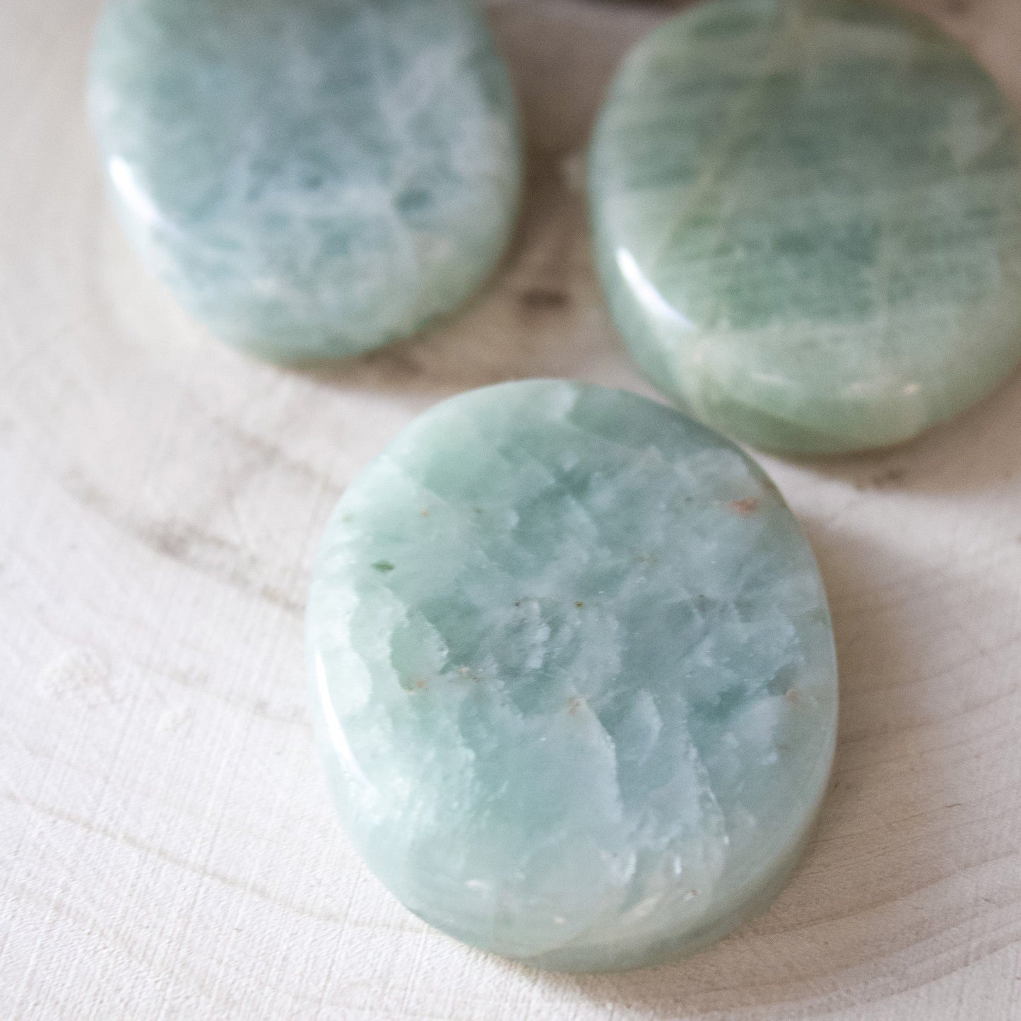 Aquamarine - Mini Palmstone - Muse + Moonstone