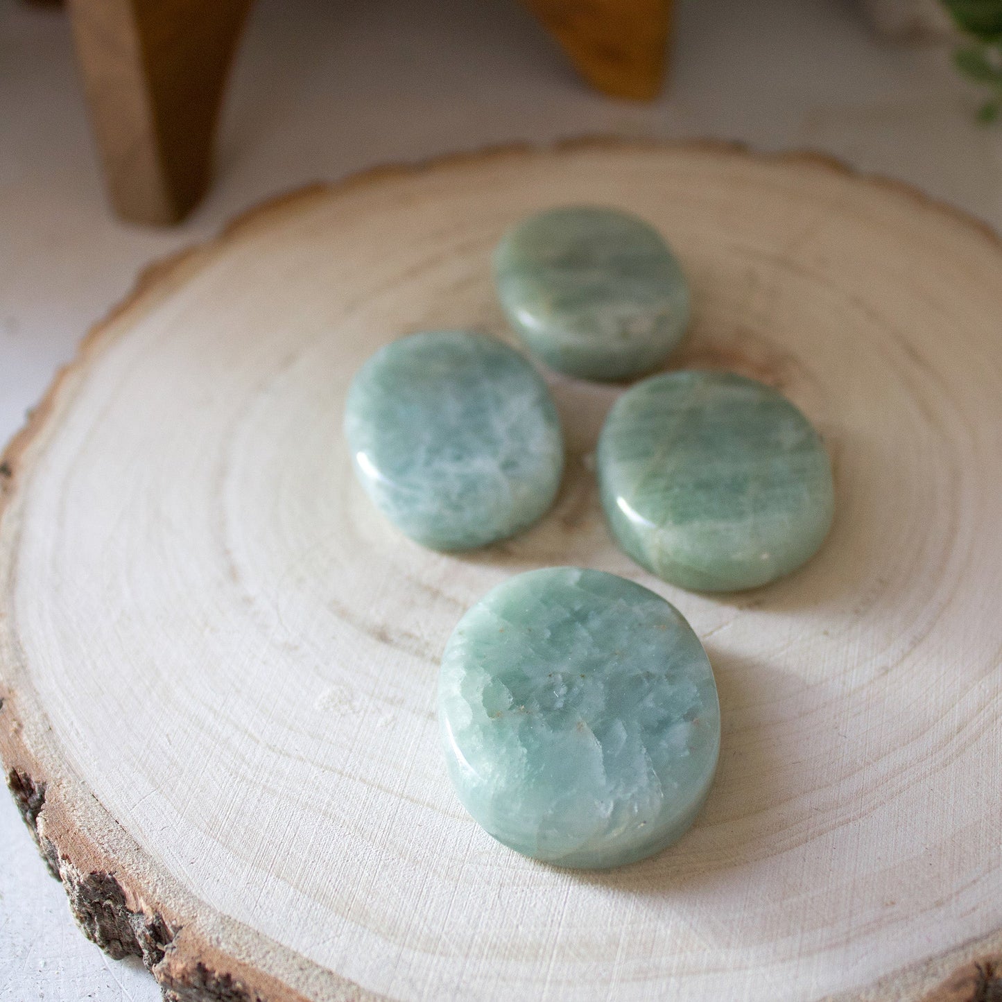 Aquamarine - Mini Palmstone - Muse + Moonstone