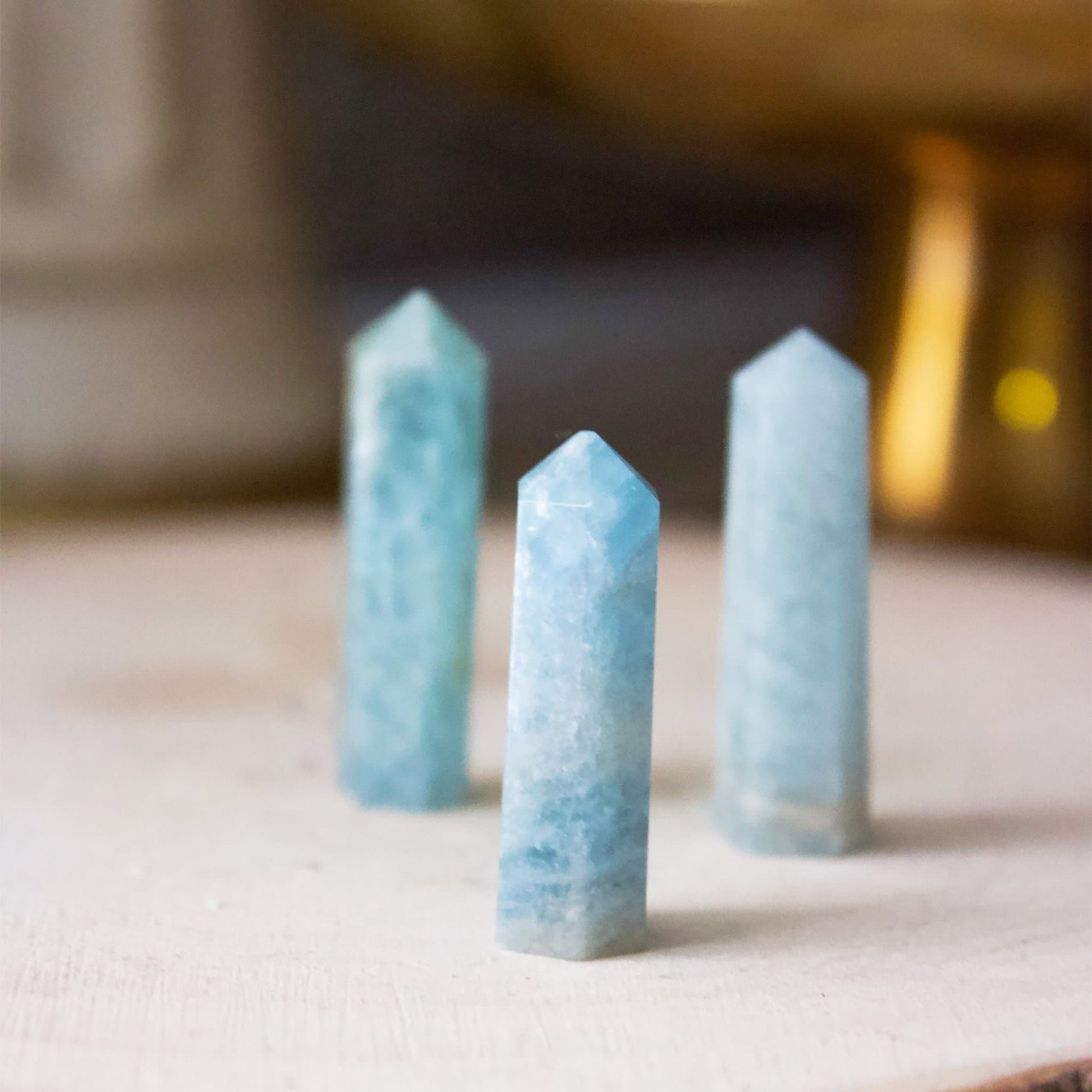 Aquamarine - Polished Point - Muse + Moonstone