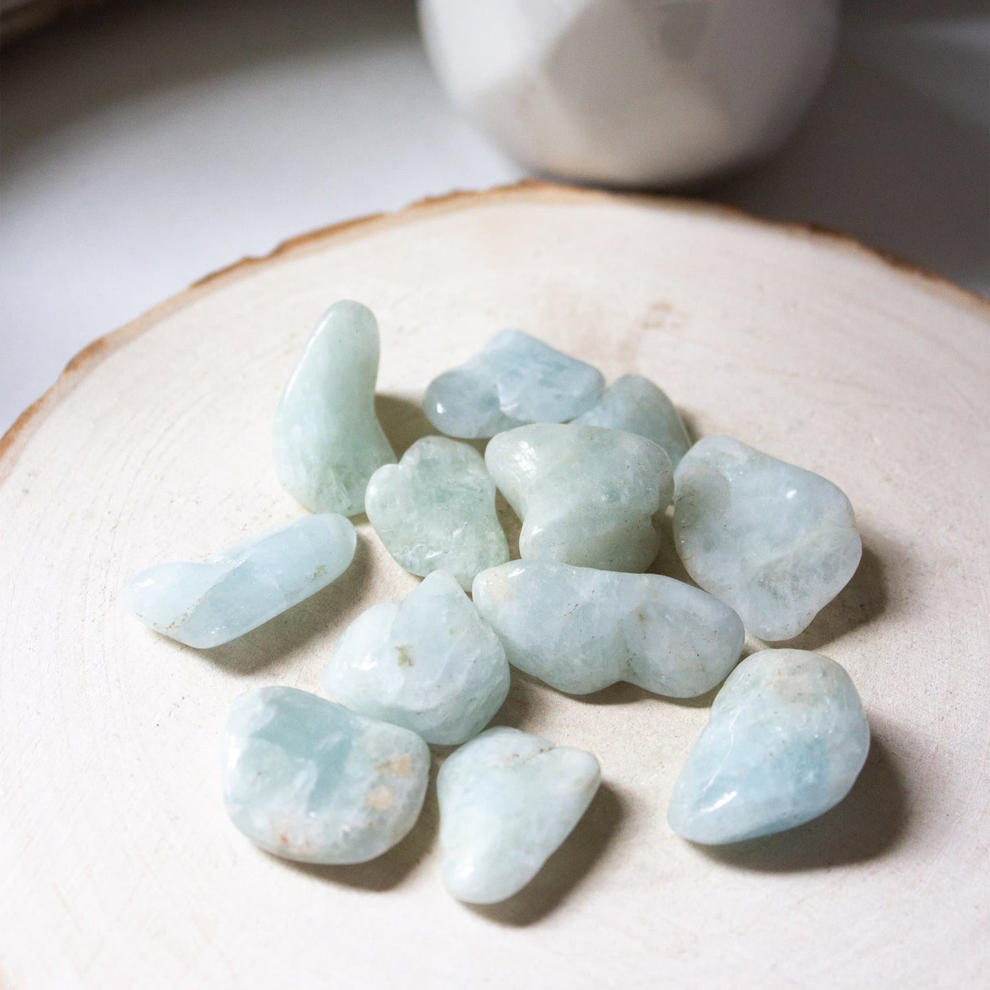 Aquamarine - Tumbled - Muse + Moonstone