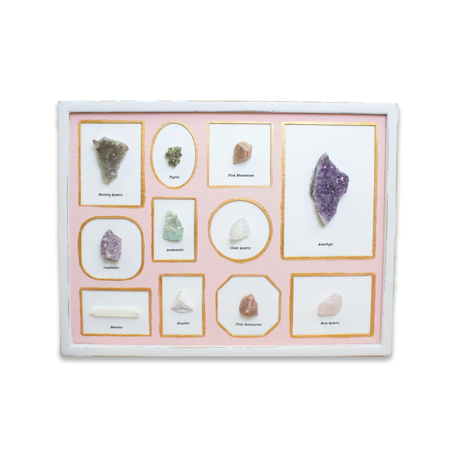 "Archived Crystals" Framed Crystal Decor - Muse + Moonstone