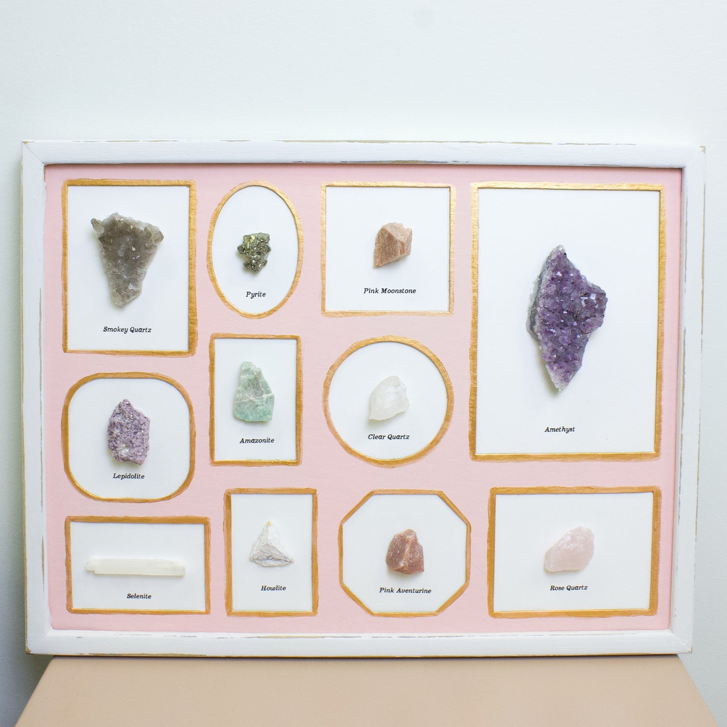 "Archived Crystals" Framed Crystal Decor - Muse + Moonstone