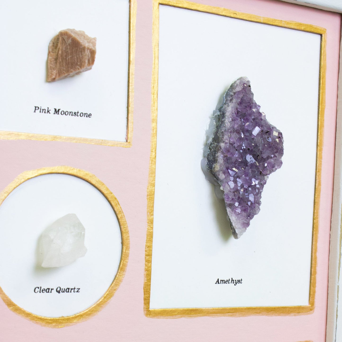 "Archived Crystals" Framed Crystal Decor - Muse + Moonstone
