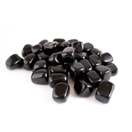 Black Obsidian - Tumbled - Muse + Moonstone