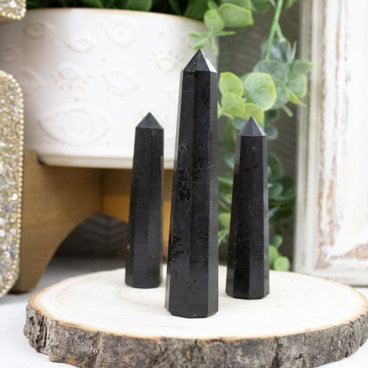 Black Tourmaline - Polished Point - Muse + Moonstone