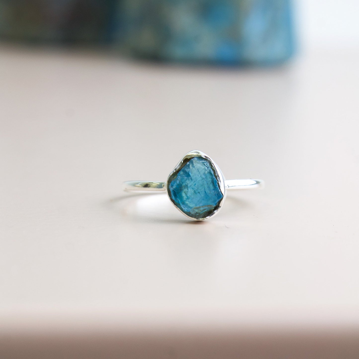 Blue Apatite Ring - Unique Ring #1 | Love + Lark - Muse + Moonstone
