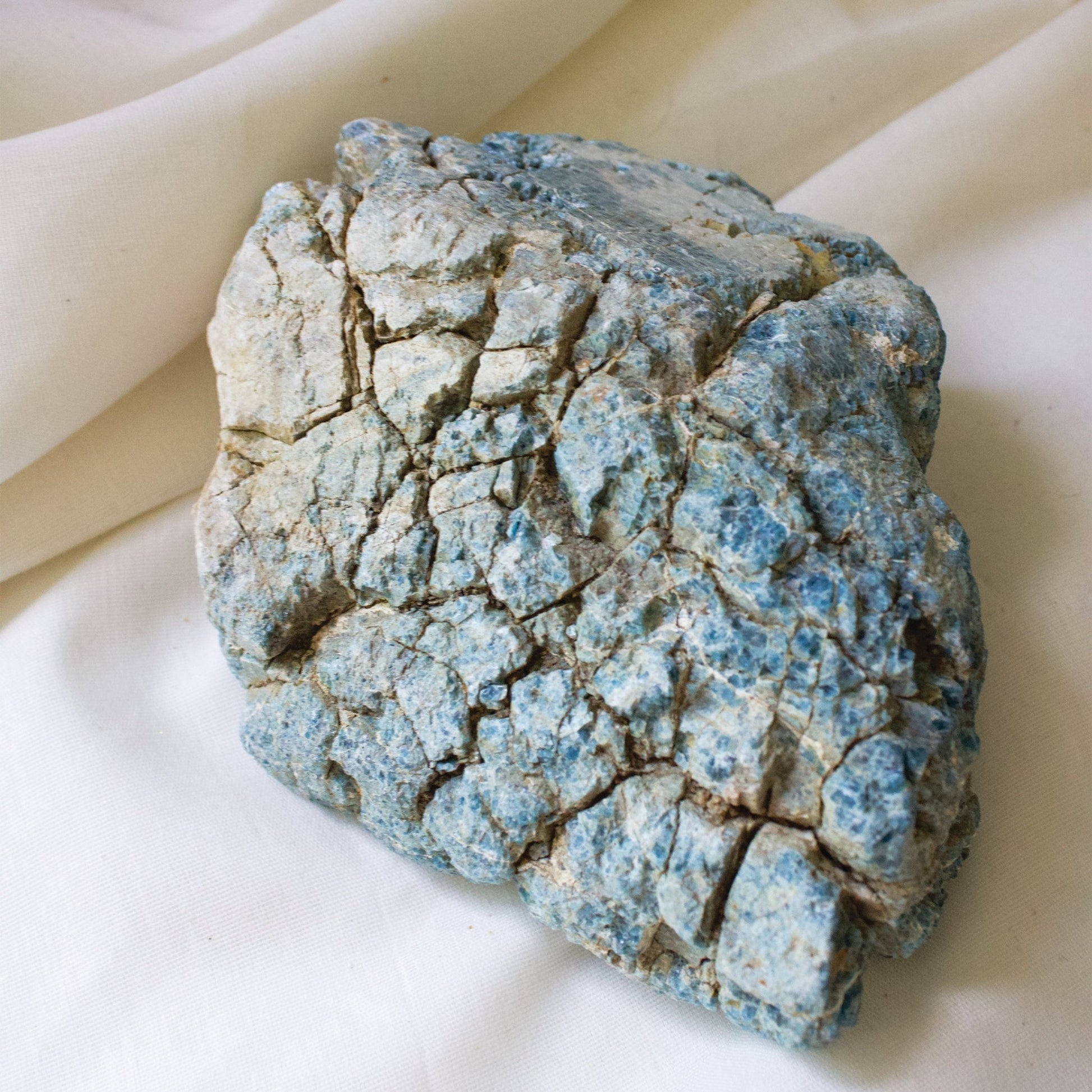 Blue Apatite - Rough - Unique Specimen #1 - Muse + Moonstone