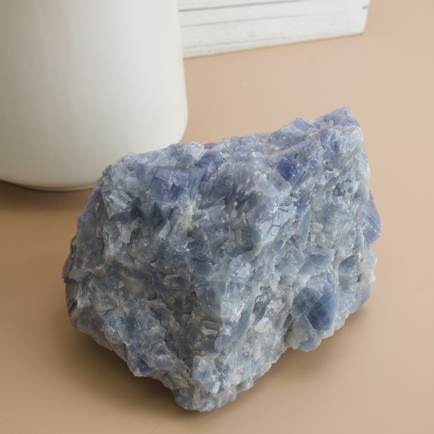 Blue Calcite - Unique Specimen #1 - Muse + Moonstone