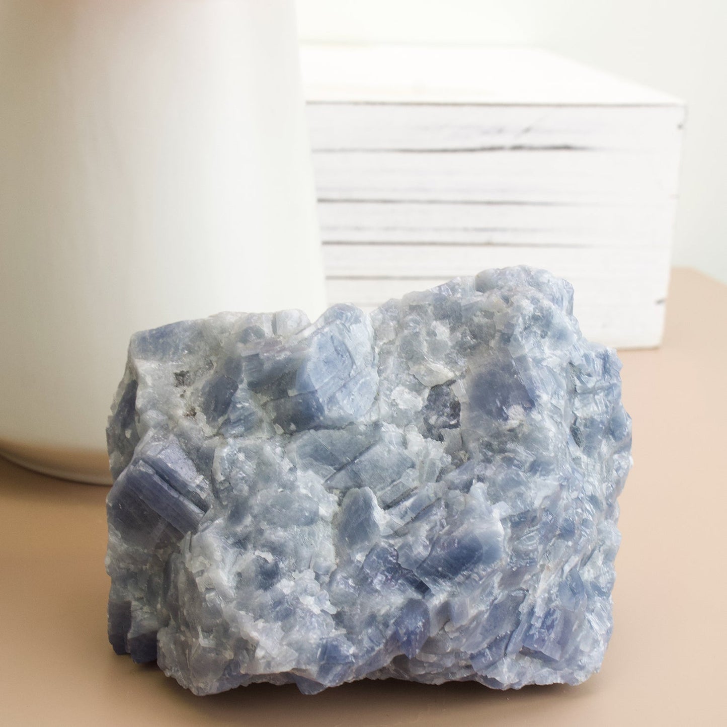 Blue Calcite - Unique Specimen #1 - Muse + Moonstone
