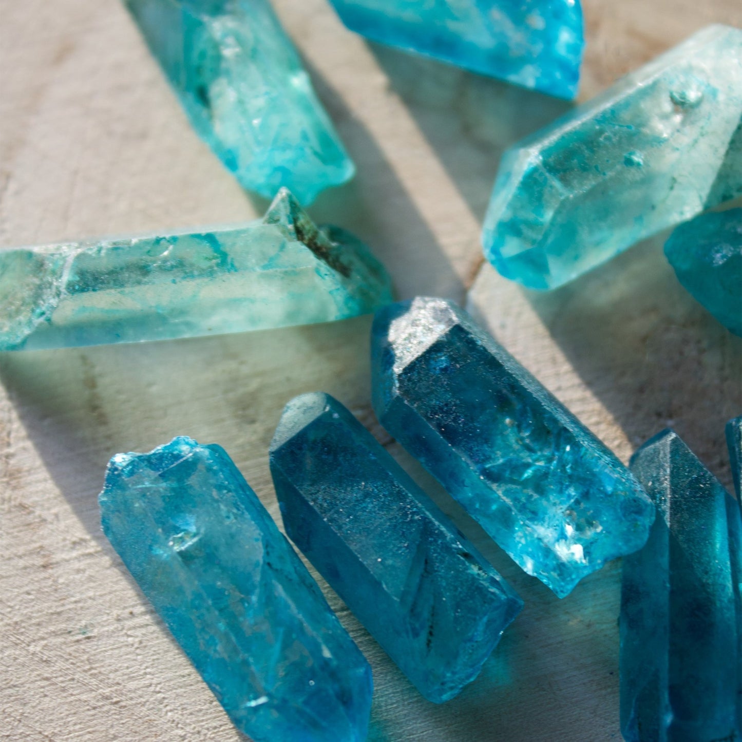 Blue Quartz - Crystal Points - Muse + Moonstone