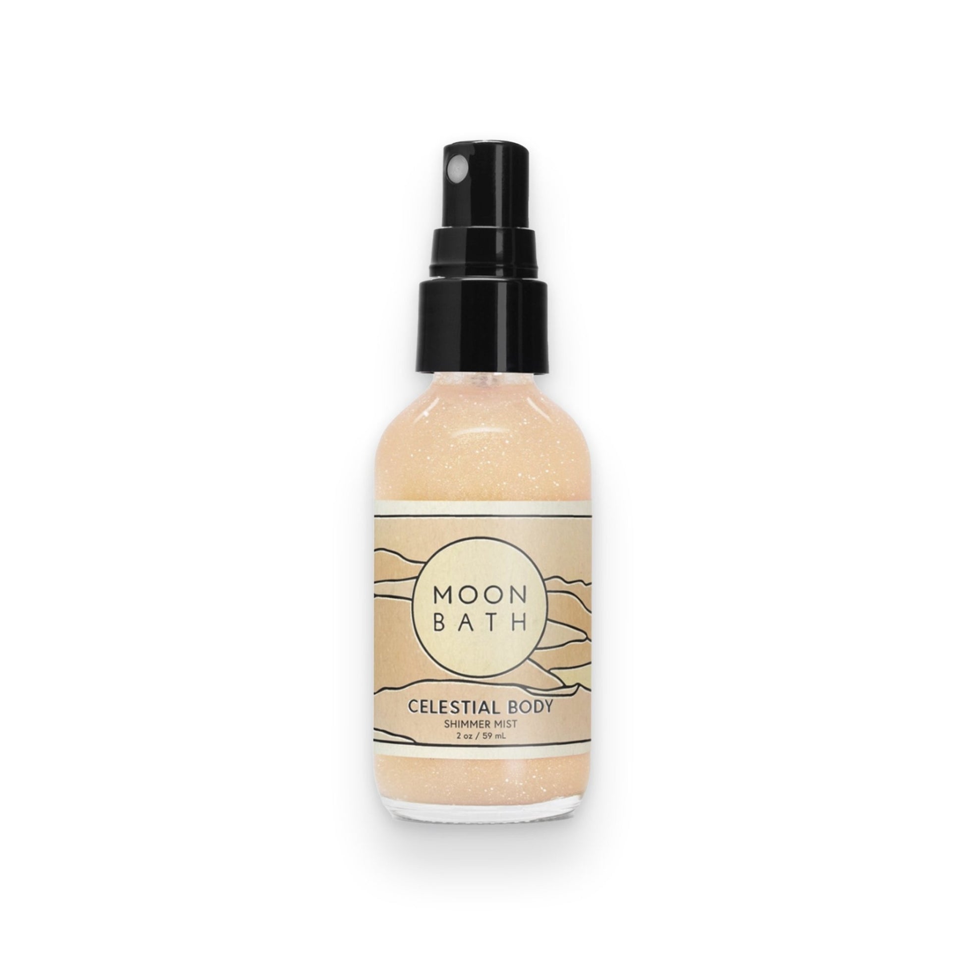 CELESTIAL BODY - Shimmering Body Spray | Moon Bath - Muse + Moonstone