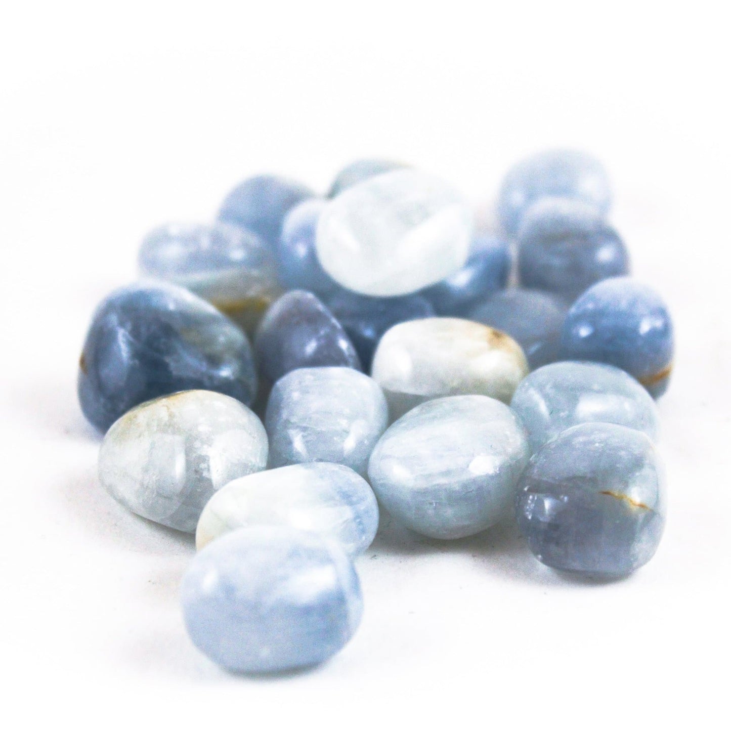 Celestite - Tumbled - Muse + Moonstone