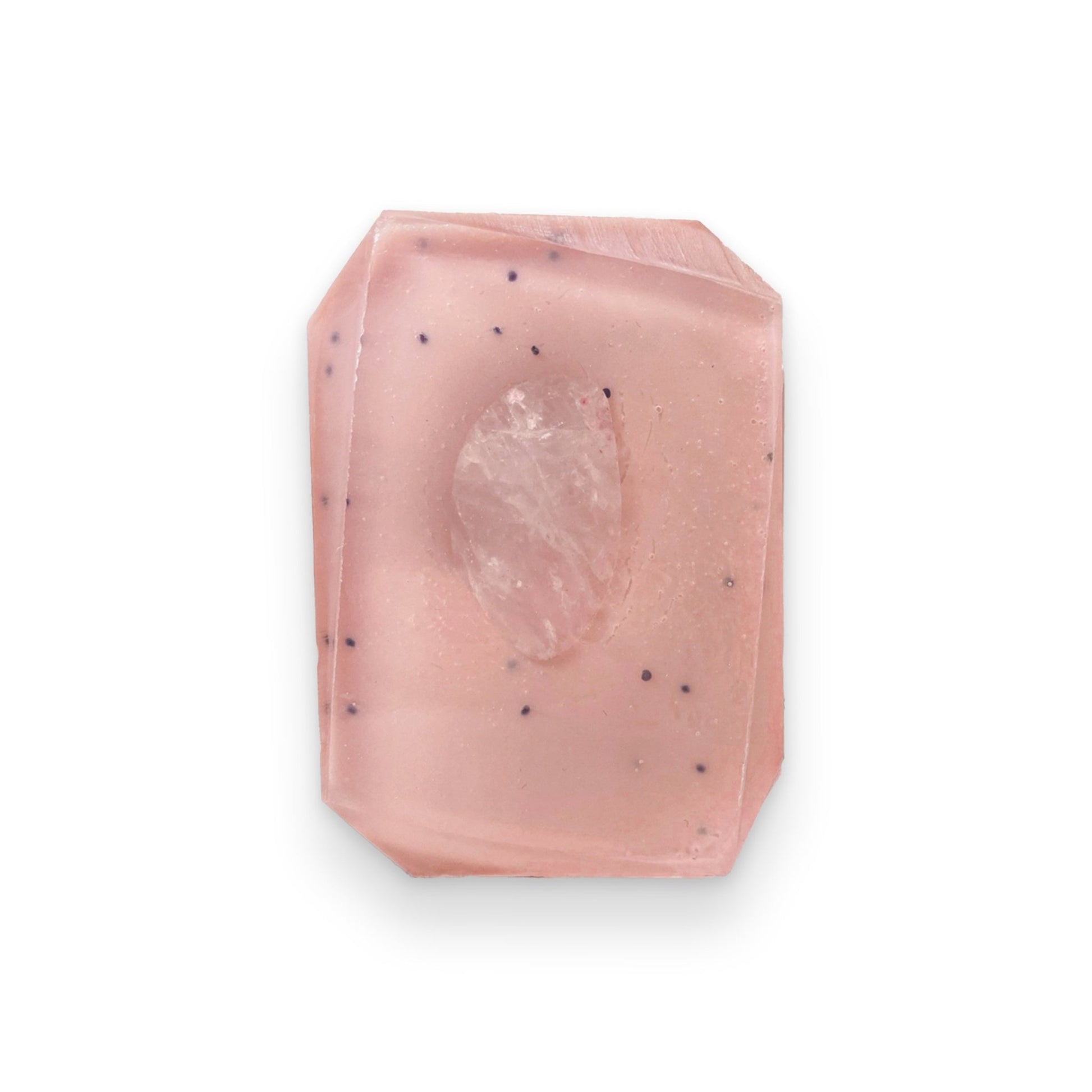 Ceramic Rose - Rose Quartz | Crystal Bar Soap - Muse + Moonstone