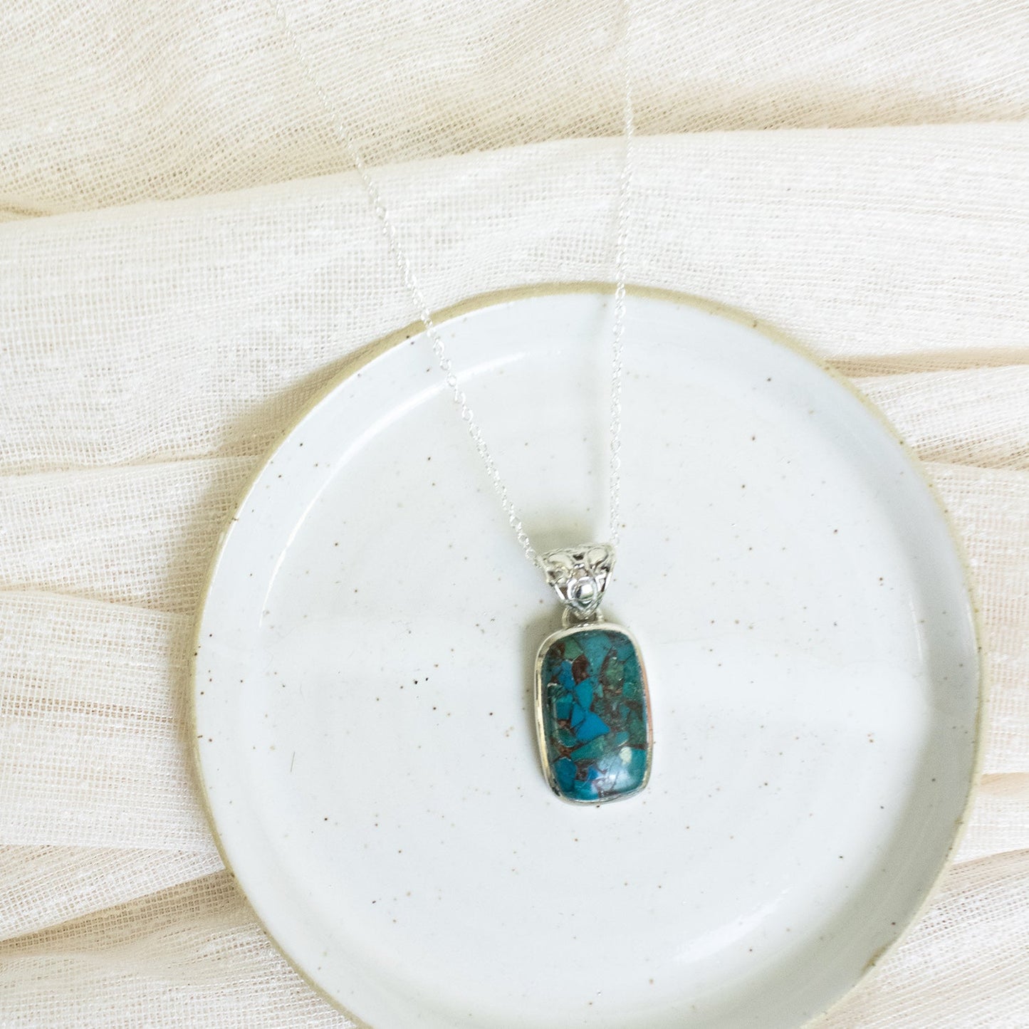 Chrysocolla Necklace #1 | Love + Lark - Muse + Moonstone