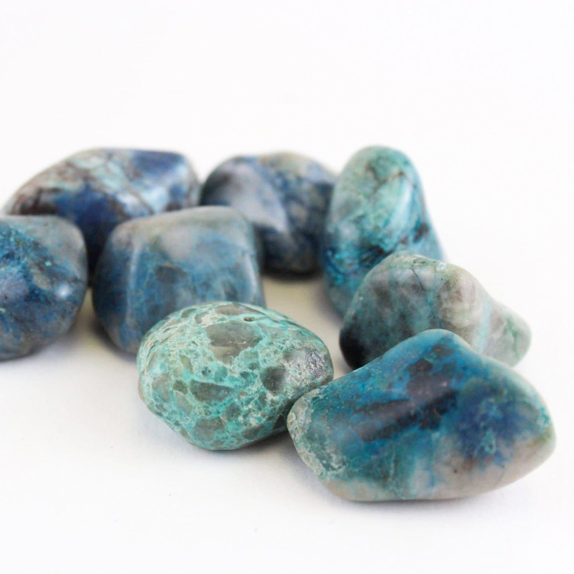 Chrysocolla - Tumbled - Muse + Moonstone