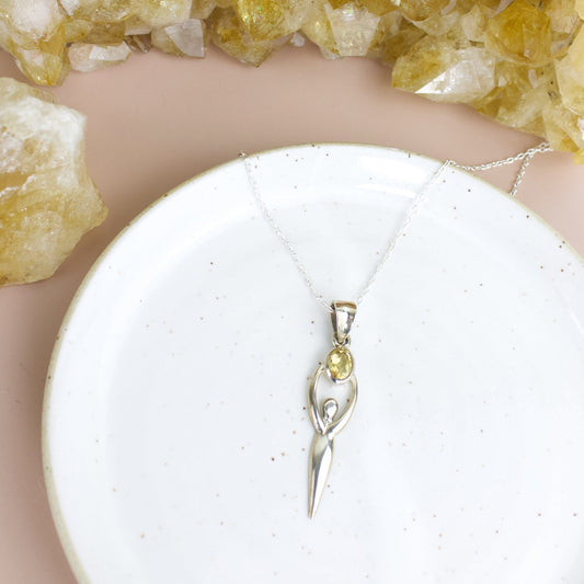 Citrine Goddess Necklace | Love + Lark - Muse + Moonstone