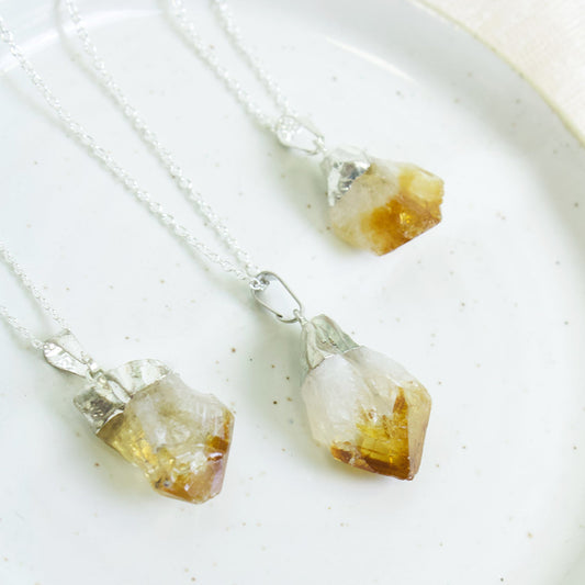 Citrine Pendant - Muse + Moonstone