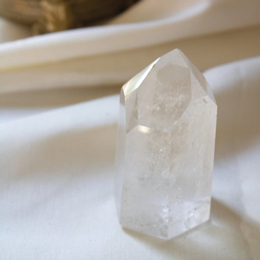 Clear Quartz Generator - Unique Specimen #1 - Muse + Moonstone