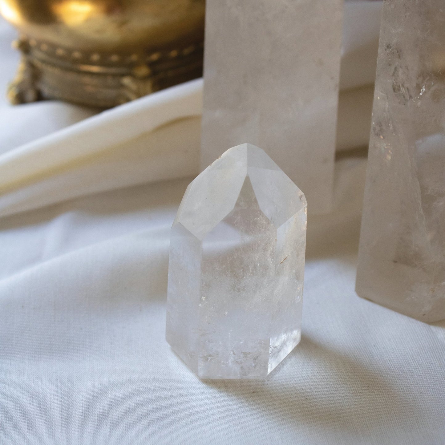 Clear Quartz Generator - Unique Specimen #1 - Muse + Moonstone