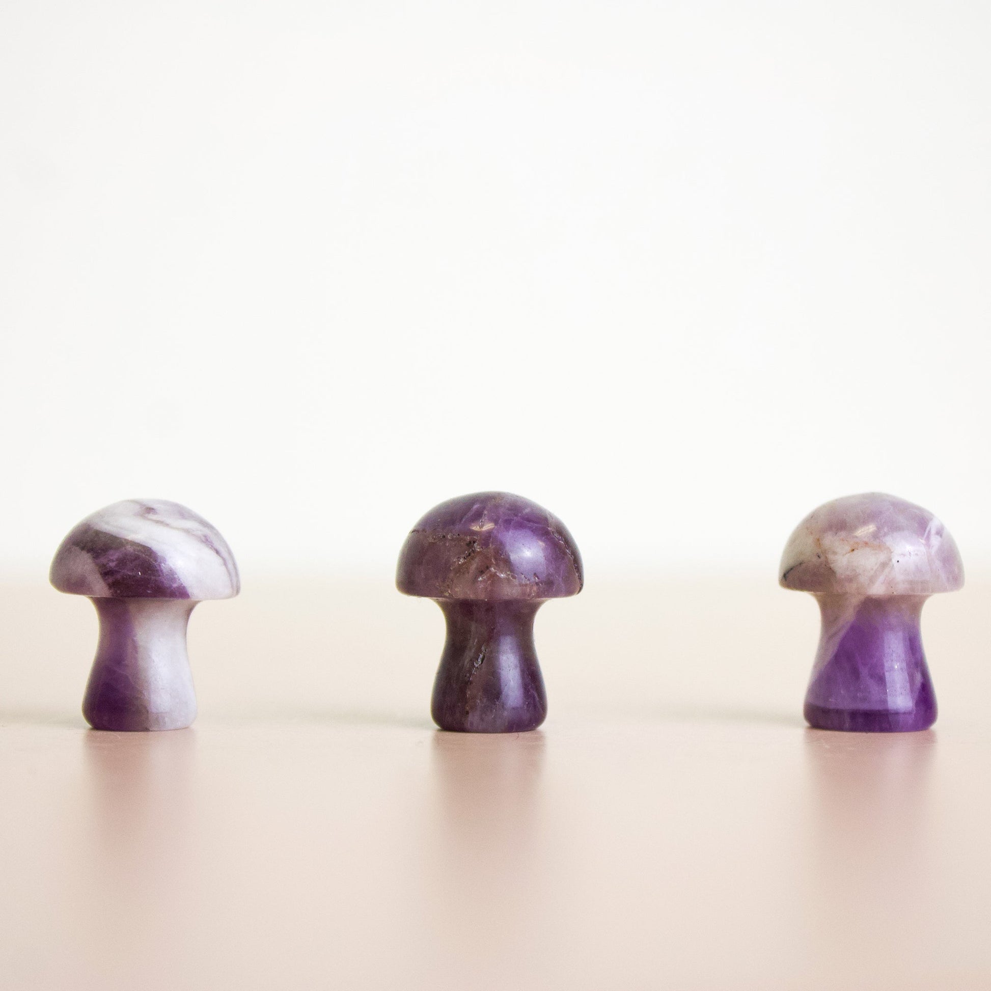 Crystal Mushrooms - Amethyst - Muse + Moonstone