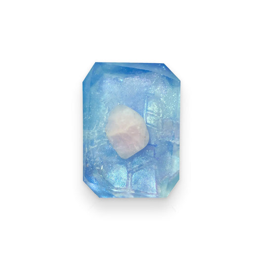 Currents of Emotion (Cancer Moon) - Rose Quartz | Crystal Bar Soap - Muse + Moonstone