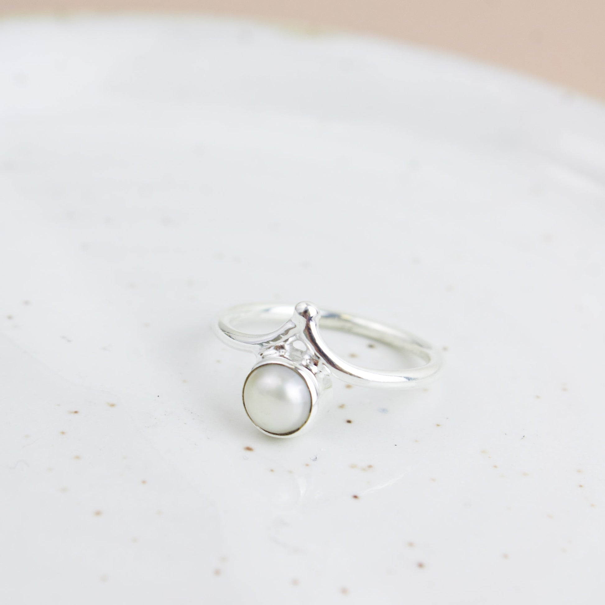 Dainty Pearl Ring | Love + Lark - Muse + Moonstone