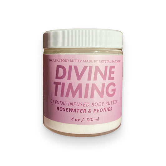 Divine Timing - Crystal Infused Body Butter | Crystal Bar Soap - Muse + Moonstone