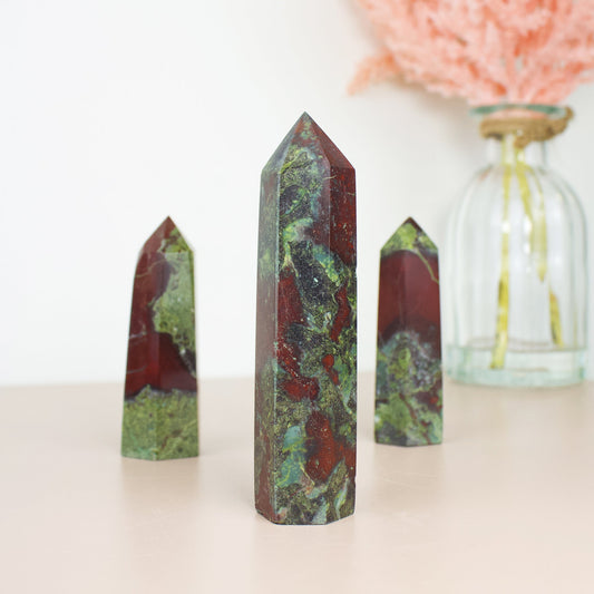 Dragonsblood Jasper - Polished Point - Muse + Moonstone