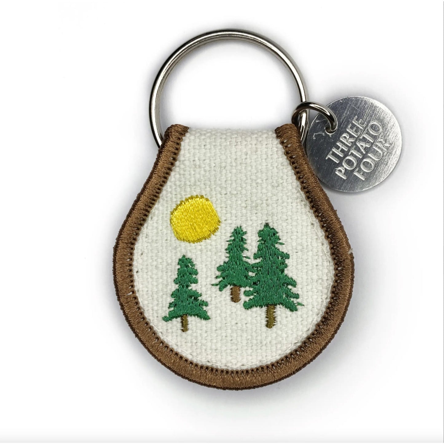 Embroidered Patch Keychain - Evergreen - Muse + Moonstone