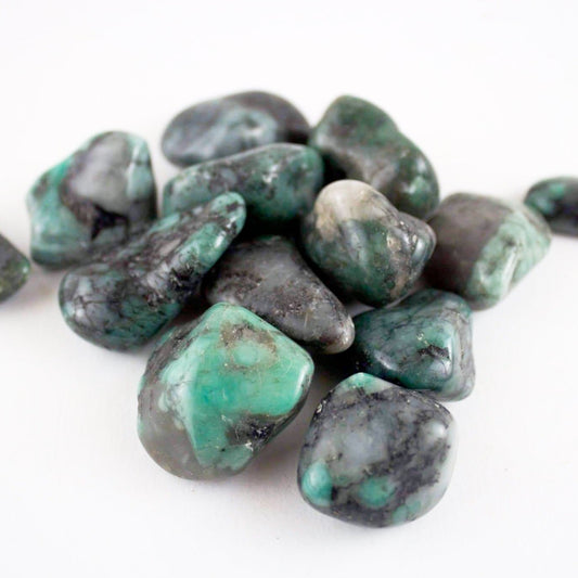 Emerald - Tumbled - Muse + Moonstone