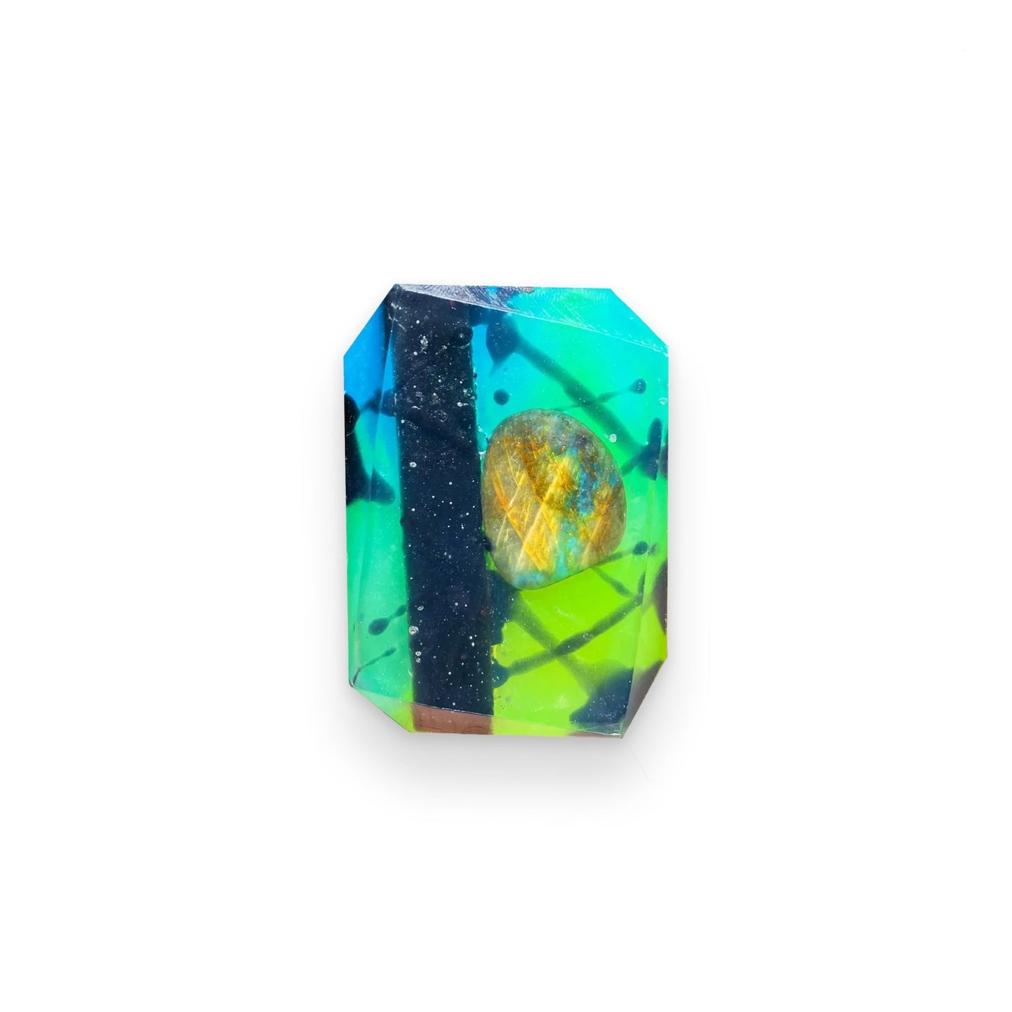 Evening Aurora - Labradorite | Crystal Bar Soap - Muse + Moonstone