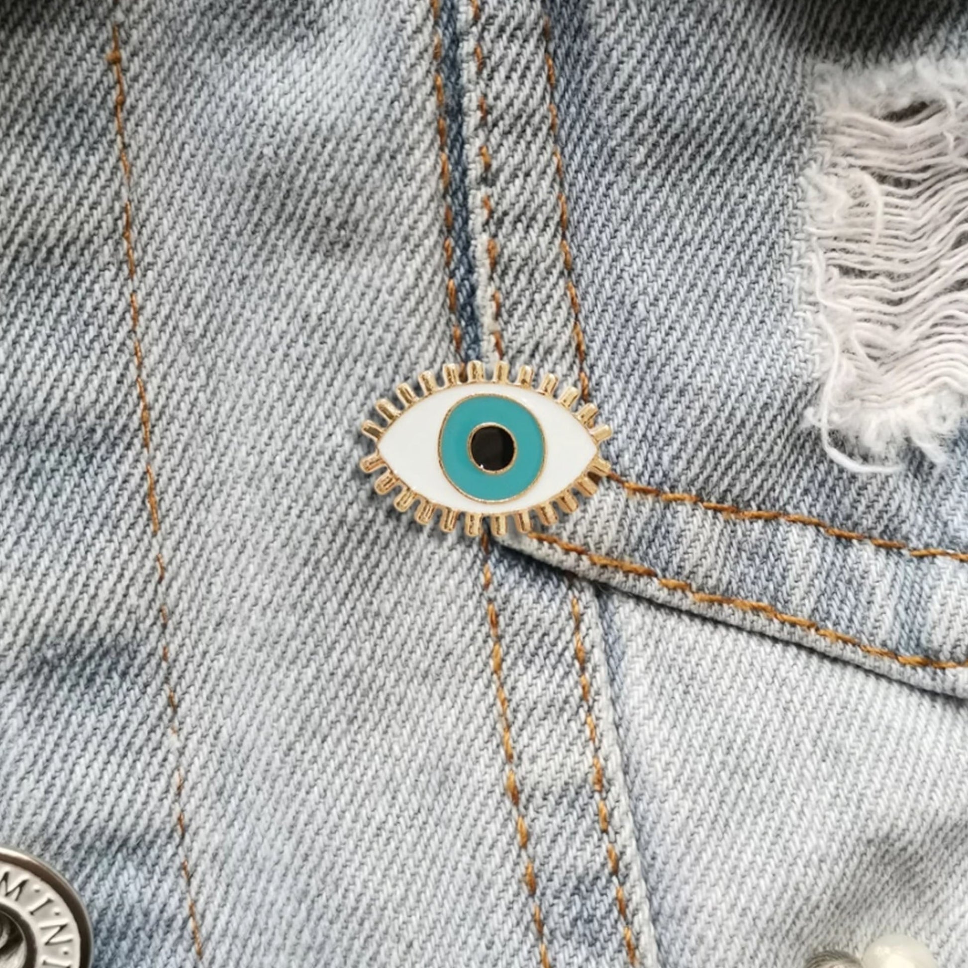 Evil Eye - Enamel Pin - Muse + Moonstone