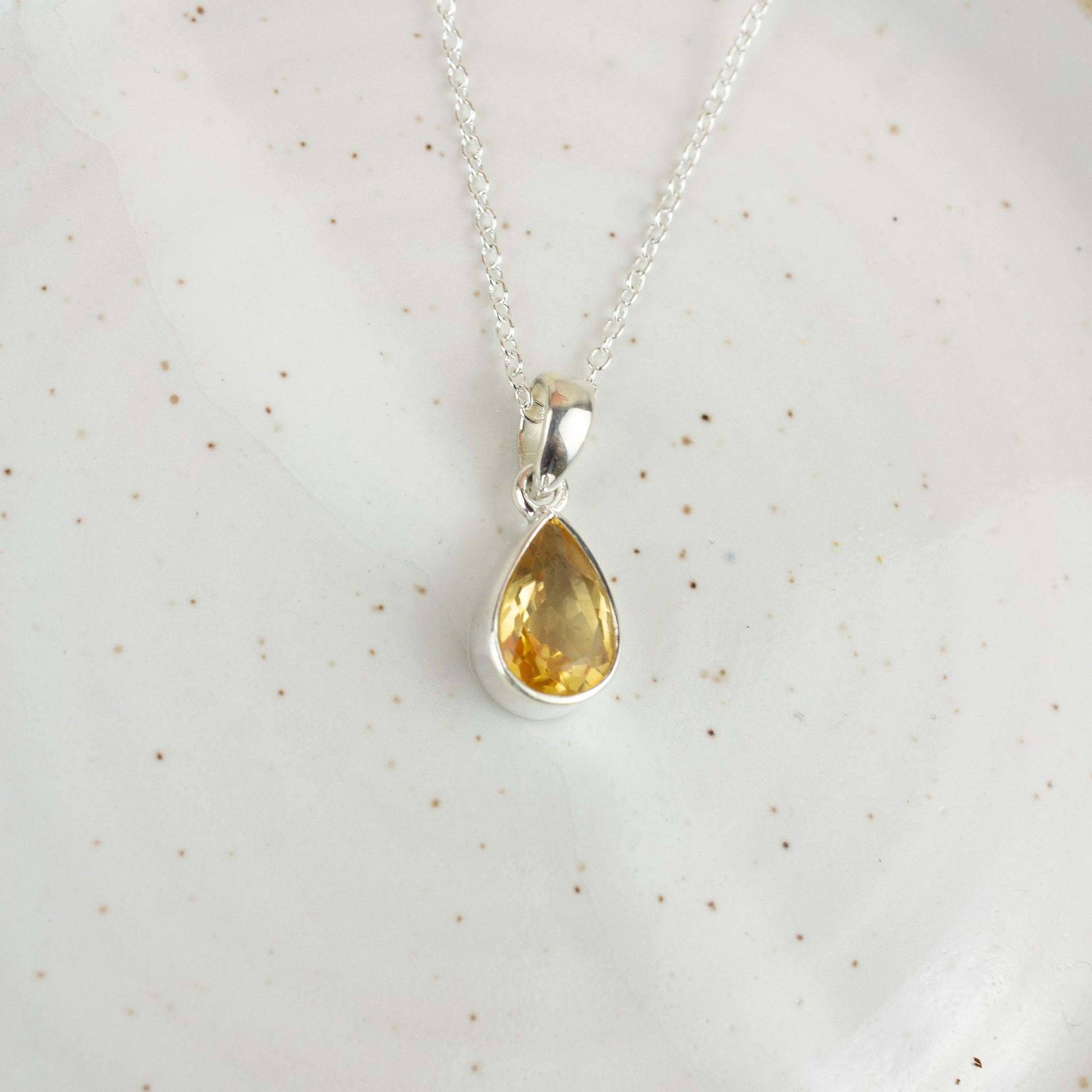Faceted Citrine Necklace | Love + Lark - Muse + Moonstone