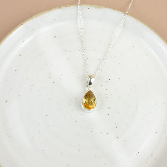 Faceted Citrine Necklace | Love + Lark - Muse + Moonstone