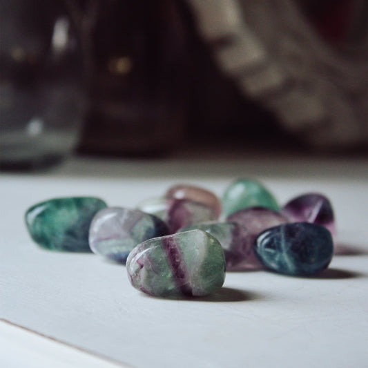 Fluorite - Tumbled Stone - Muse + Moonstone