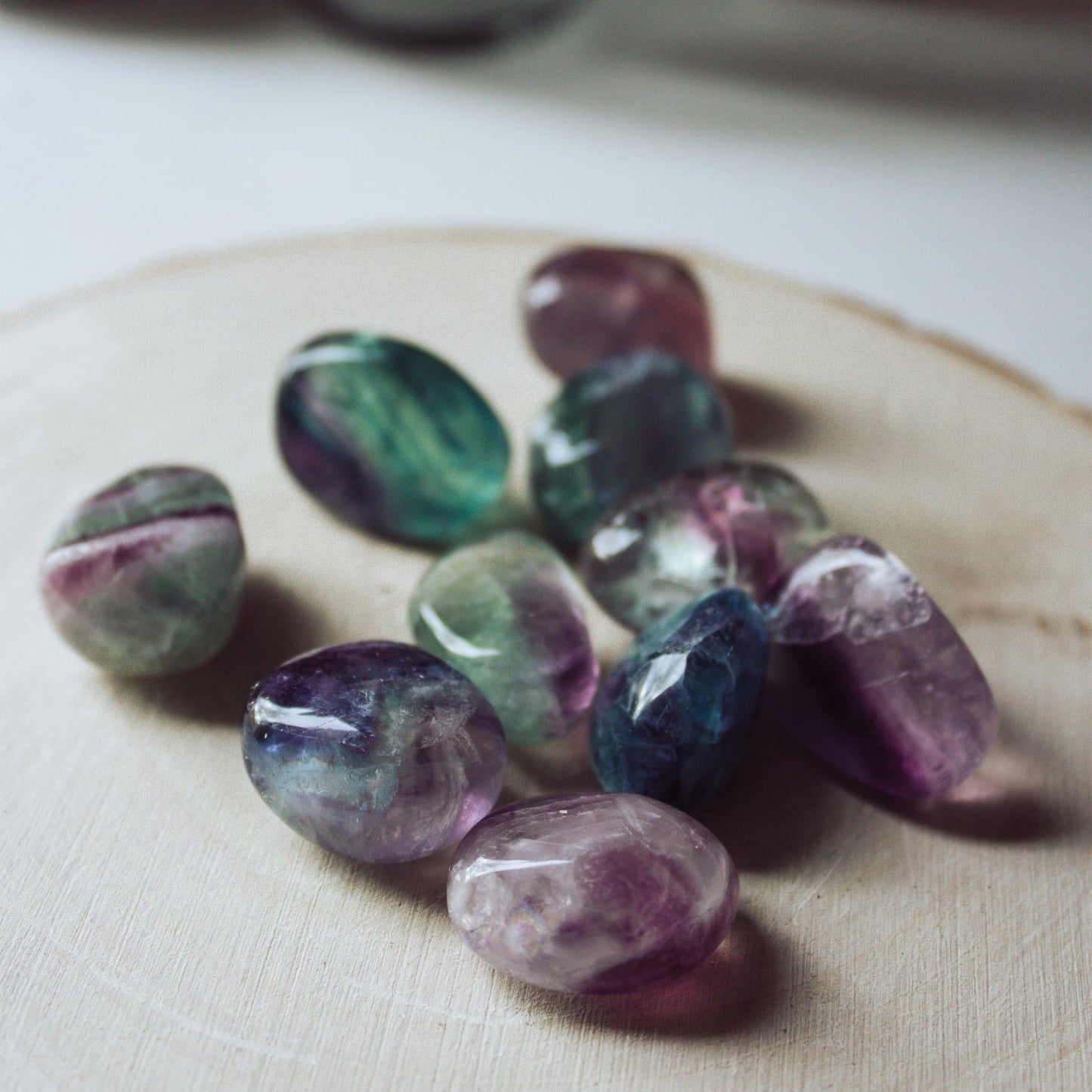 Fluorite - Tumbled Stone - Muse + Moonstone