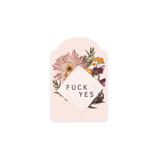 Fuck Yes - Vinyl Sticker | PAPAYA - Muse + Moonstone